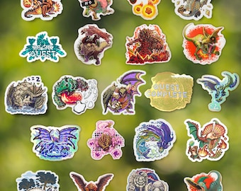 Monster Hunter Stickers - Weatherproof Vinyl - (3 in / 7.6 cm)