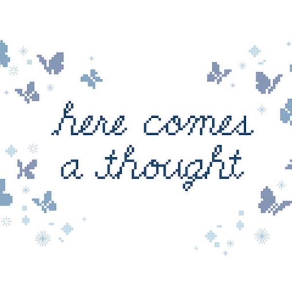 Here Comes A Thought - Steven Universe Cross Stitch Pattern (.PDF Instant Digital Download - Printable)