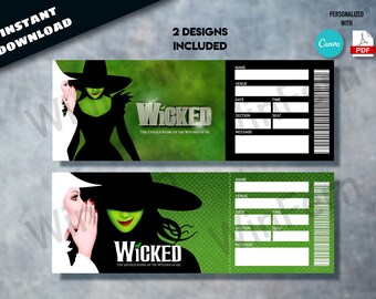wicked invitation etsy