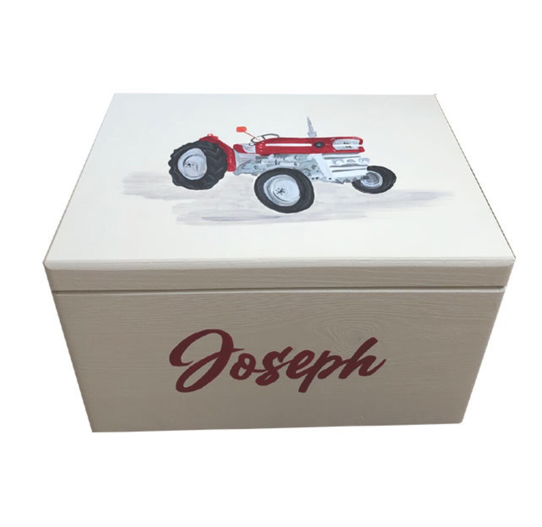 Hand Painted Personalised Custom Children's Toy Box or Large Keepsake