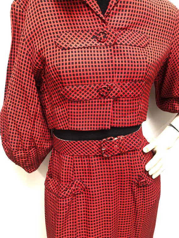 Vtg Deadstock 1950s “Daryl” 2Pc Wiggle Dress Suit - image 6