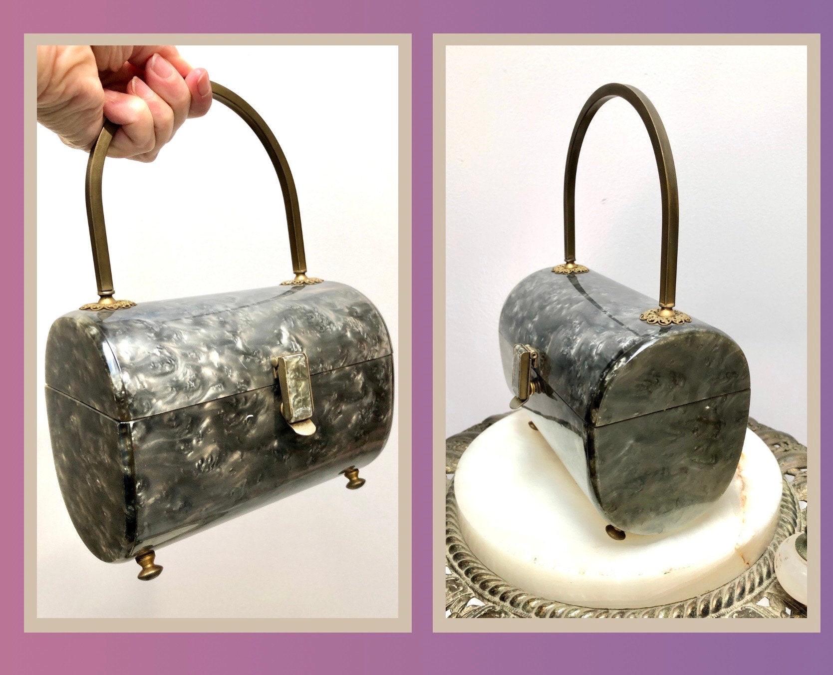 Lucite purse Etsy