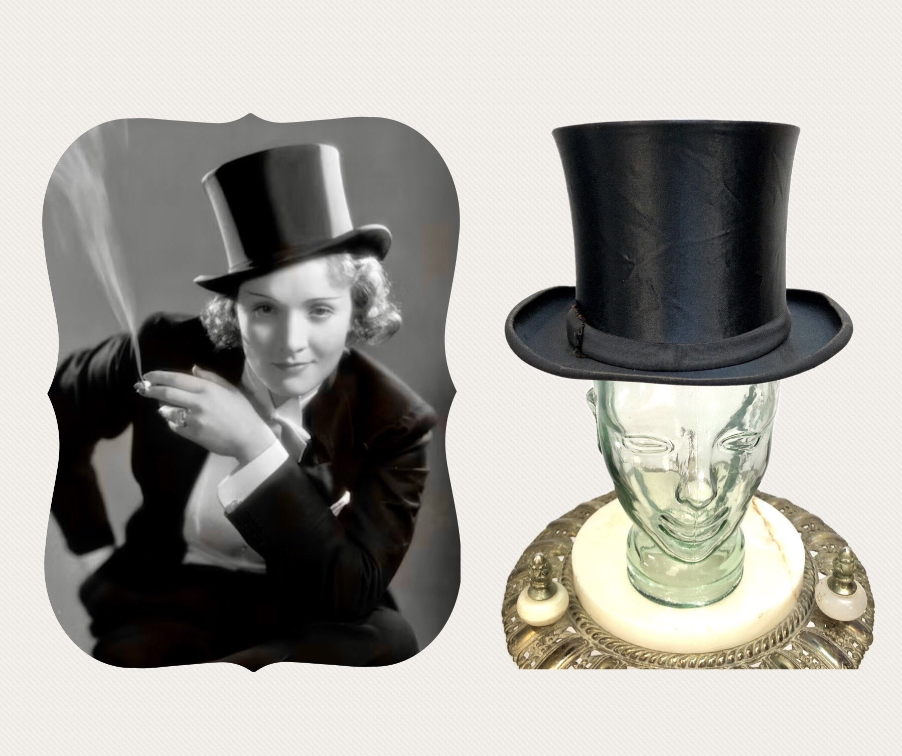 Chapeau haut de forme antique - France