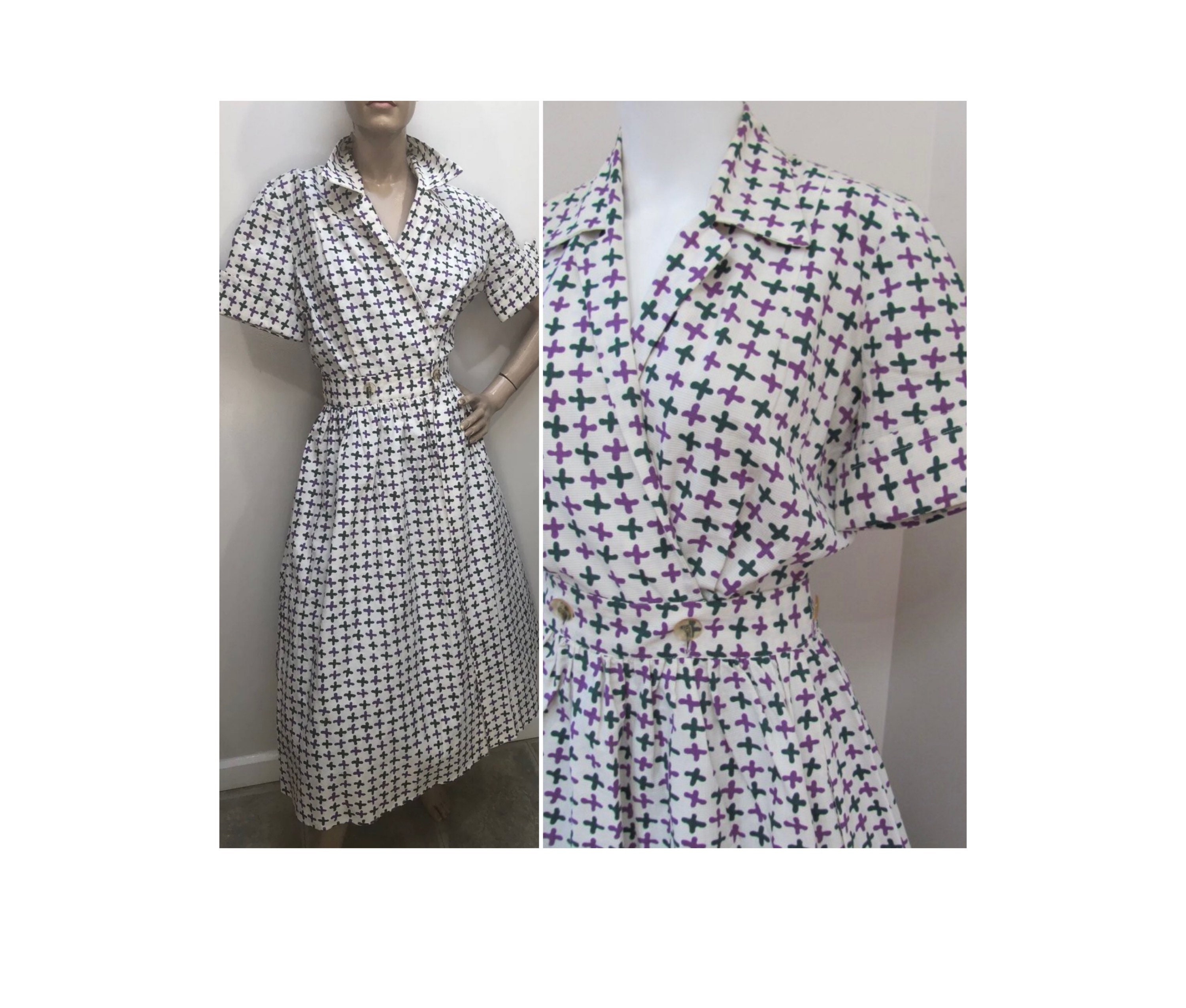 Vtg 1950S Jane Martin Piqué 2Pc Crop Top Dirndl Skirt Play Suit