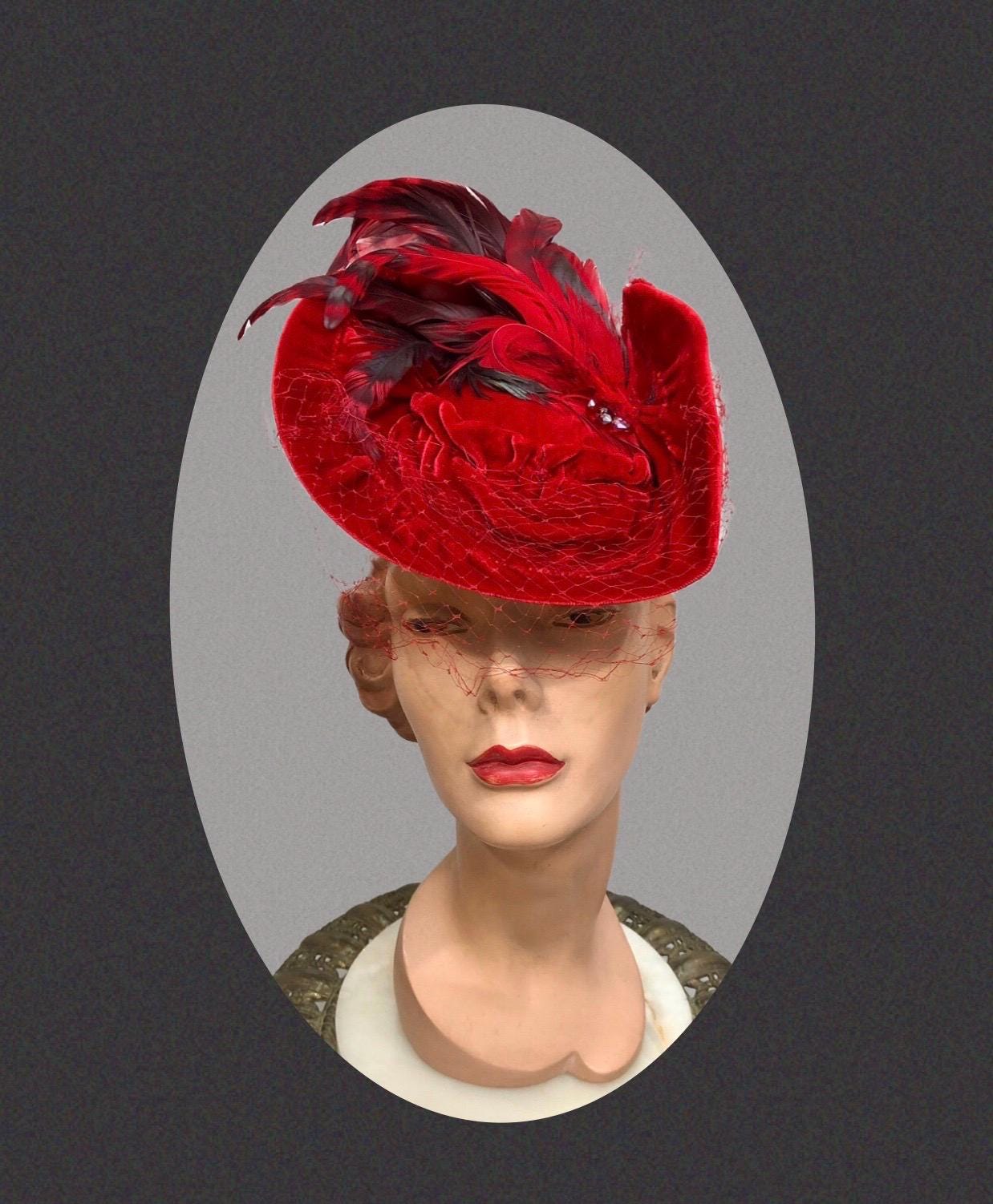 Ruched Velvet Hat - Etsy