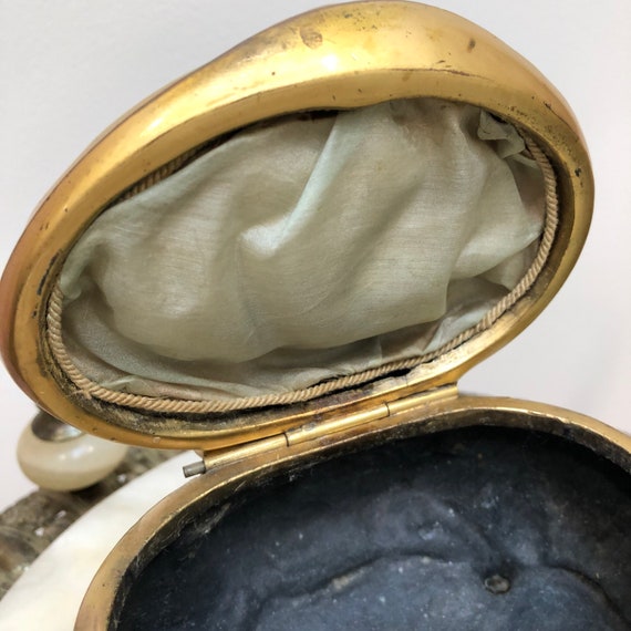 Victorian Gilded ART NOUVEAU Jewelry Casket w/Pin… - image 7