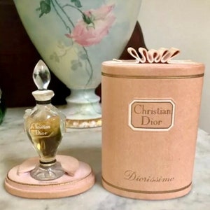 Vtg 1950s CHRISTIAN DIOR “Diorissimo” Sealed Perfume BACCARAT Bottle in Box