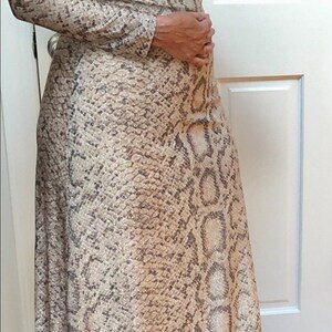 Vtg 1960s PYTHON Snake Print LUREX Maxi-dress XXS - Etsy