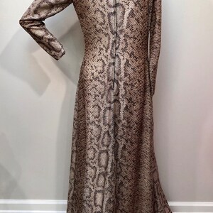 Vtg 1960s PYTHON Snake Print LUREX Maxi-dress XXS - Etsy