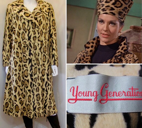 Vtg 1960’s Mod Carnaby St. Faux JAGUAR Fur Maxi-Co