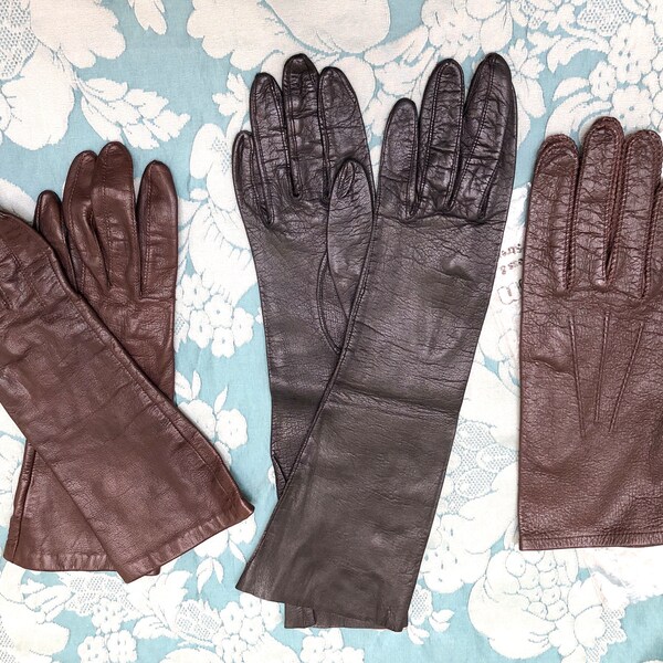 1950s Leather Gloves - Etsy