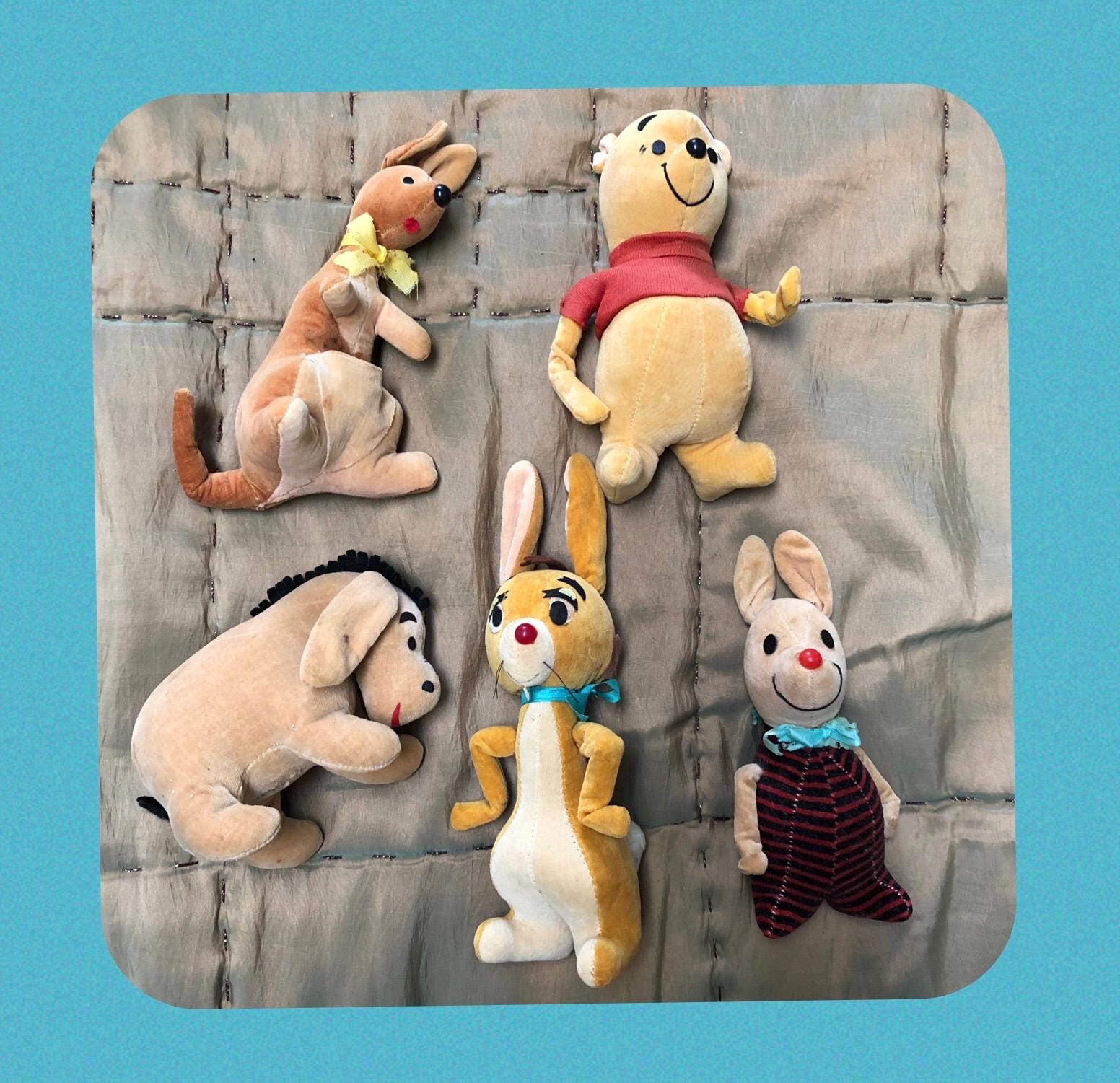 【希少❗️ヴィンテージ】GUND CLASSIC POOH セット Vintage Classic Pooh By Gund 6” Set Of 5 Pooh Tigger Eyore