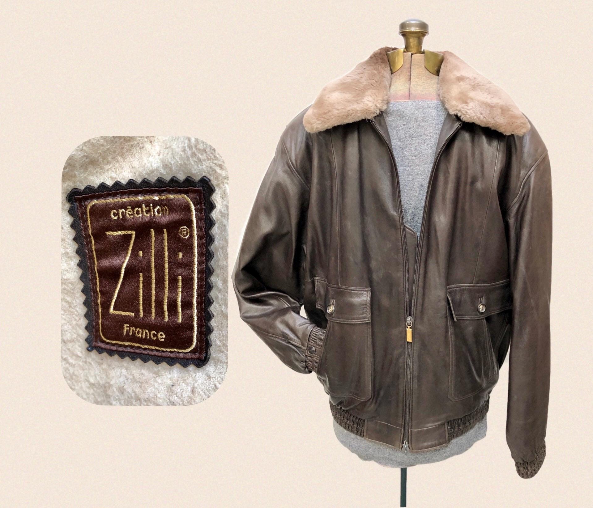 Zilli leather jacket - Etsy 日本