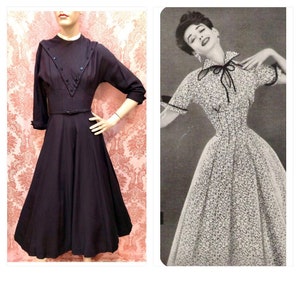 Vtg 1950s “Johnnye Jr.” Circle Skirt PRINCESS DRESS