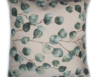 Housse de coussin motif Eucalyptus