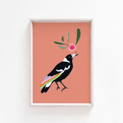 Australian Birds Budgies Giclee Art Print Etsy