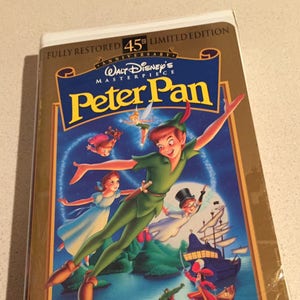 Collectors Item: Disney&#39;s Peter Pan VHS, 1998, 45th Anniversary Masterpiece Collection, Limited Edition. THX Certified.