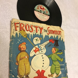 Hey Collector: Frosty The Snowman,  The Little Red Wagon 78 rpm Peter Pan Records 2256. Condition is Used.