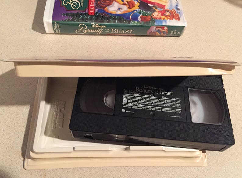 HOLIDAY Sale: Rare-Beauty & The Beast VHS Tape 92 Disney's Classic-1325 W/Enchanted Christmas Tape image 2