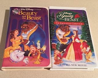 VAKANTIE Te koop: Rare-Beauty & The Beast VHS Tape &#39;92 Disney&#39;s Classic-1325 W/Enchanted Christmas Tape