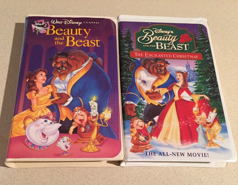 Vendita VACANZE: Rare-Beauty & The Beast VHS Tape '92 Disney's Classic-1325 W/Enchanted Christmas Tape immagine 1