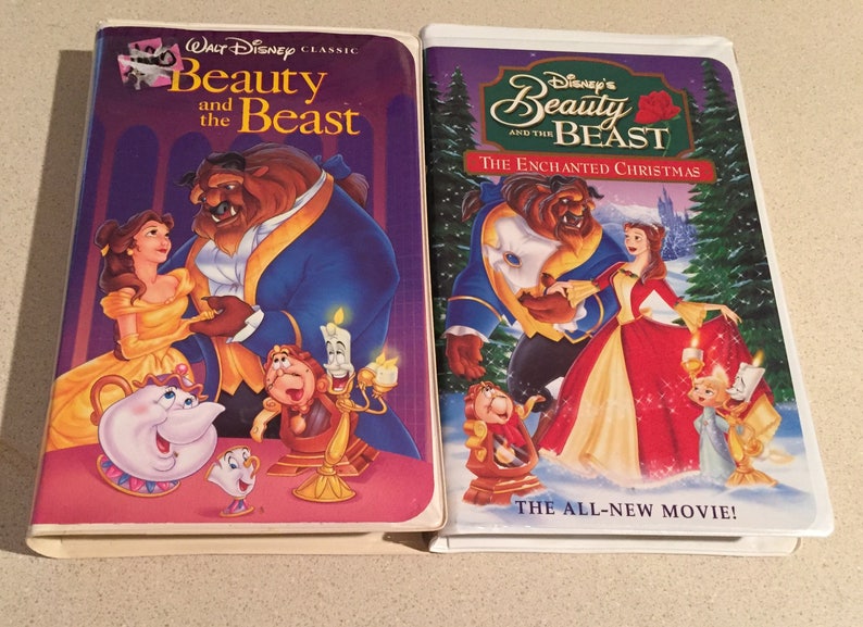 HOLIDAY Sale: Rare-Beauty & The Beast VHS Tape 92 Disney's Classic-1325 W/Enchanted Christmas Tape image 8