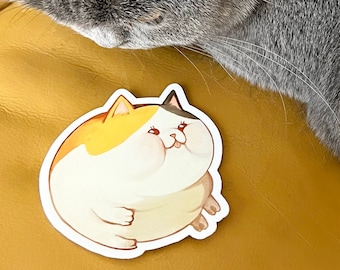 Adesivo de vinil de gato gordo FFXIV