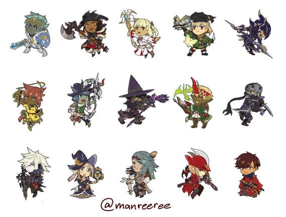 2 Charms Ffxiv Ff14 Final Fantasy Xiv Job Class Last Etsy