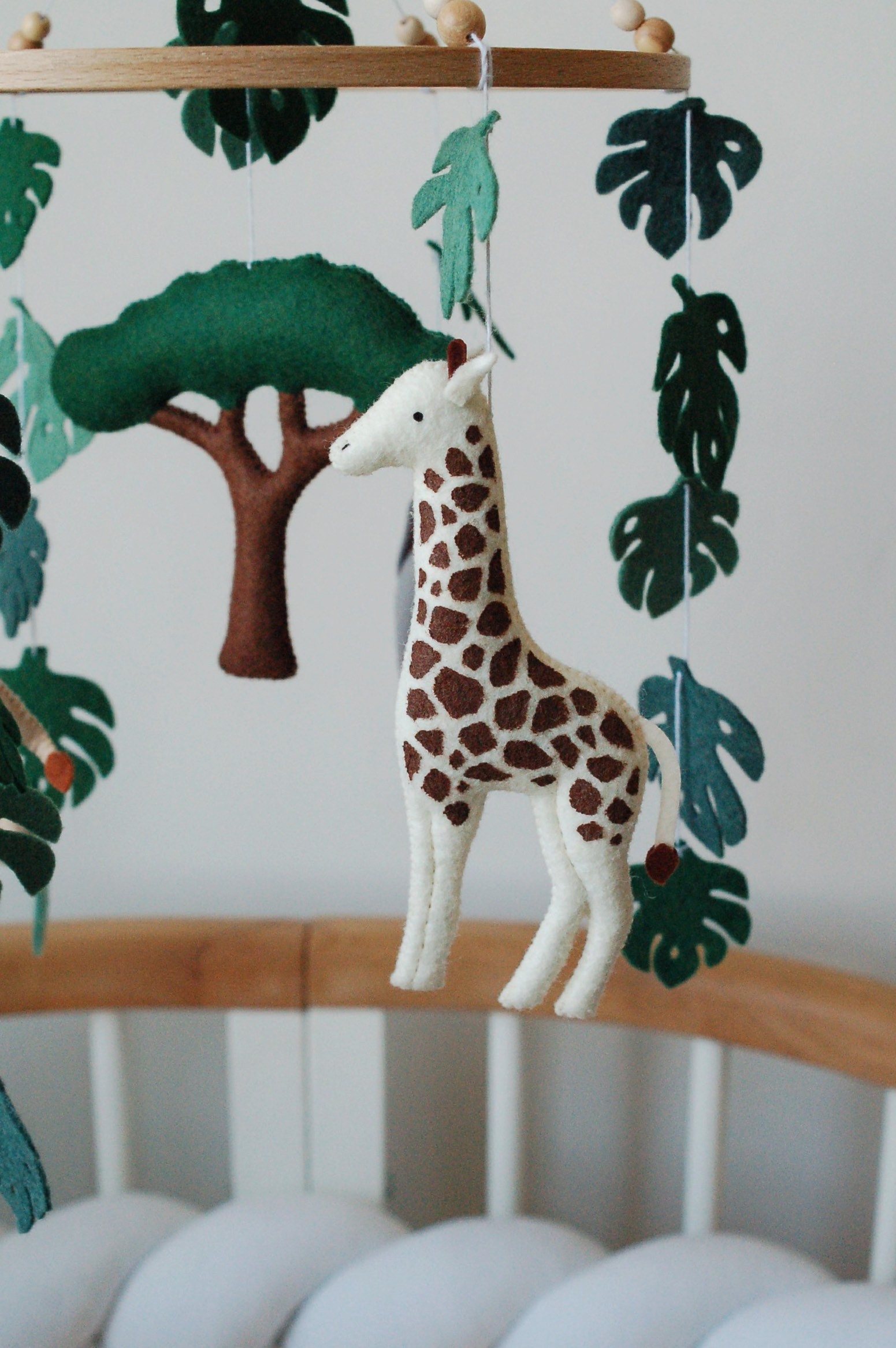 Nursery mobile baby safari mobile animals boy decor nursery Etsy