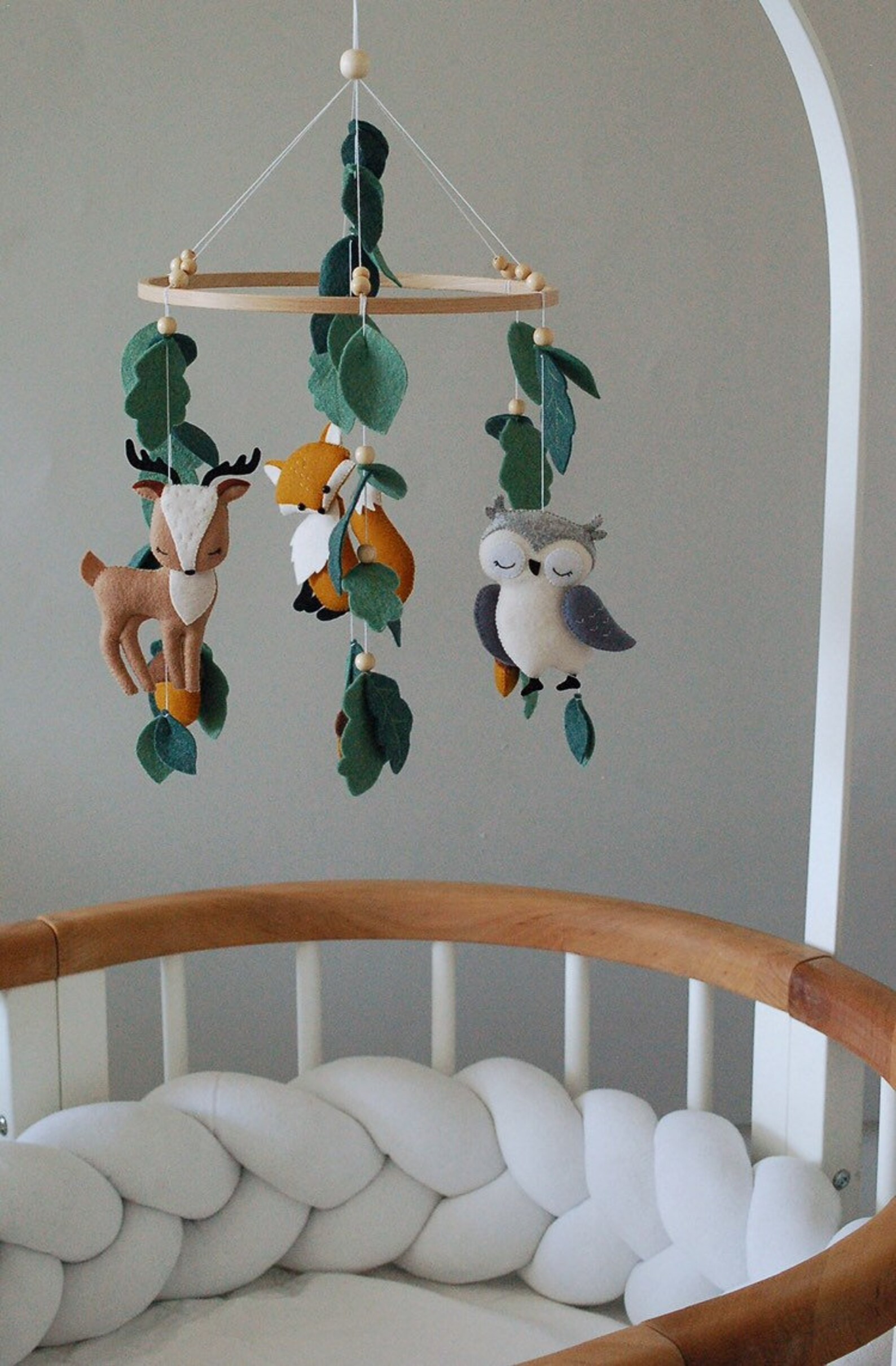 Baby mobile Wald mobile Kinderzimmer Mobile Waldtiere Krippen Etsy.de