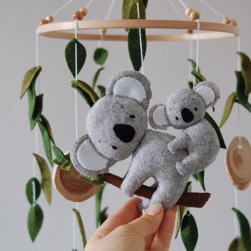 Koala Baby Mobile Koala Nursery Mobile Boy Crib Mobile Girl Etsy