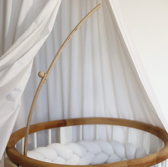 Fixation De Bras En Bois Mobile Pour Bebe Eco Bras De Berceau Etsy France