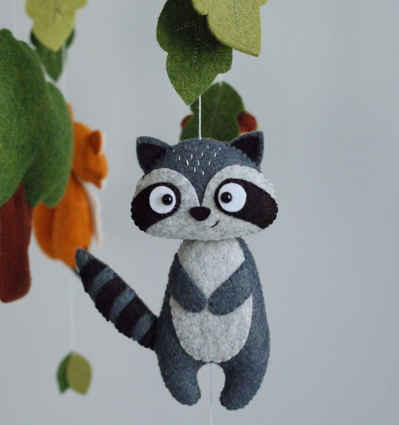 Woodland Baby Mobile Nursery Mobile Woodland Animals Crib Etsy