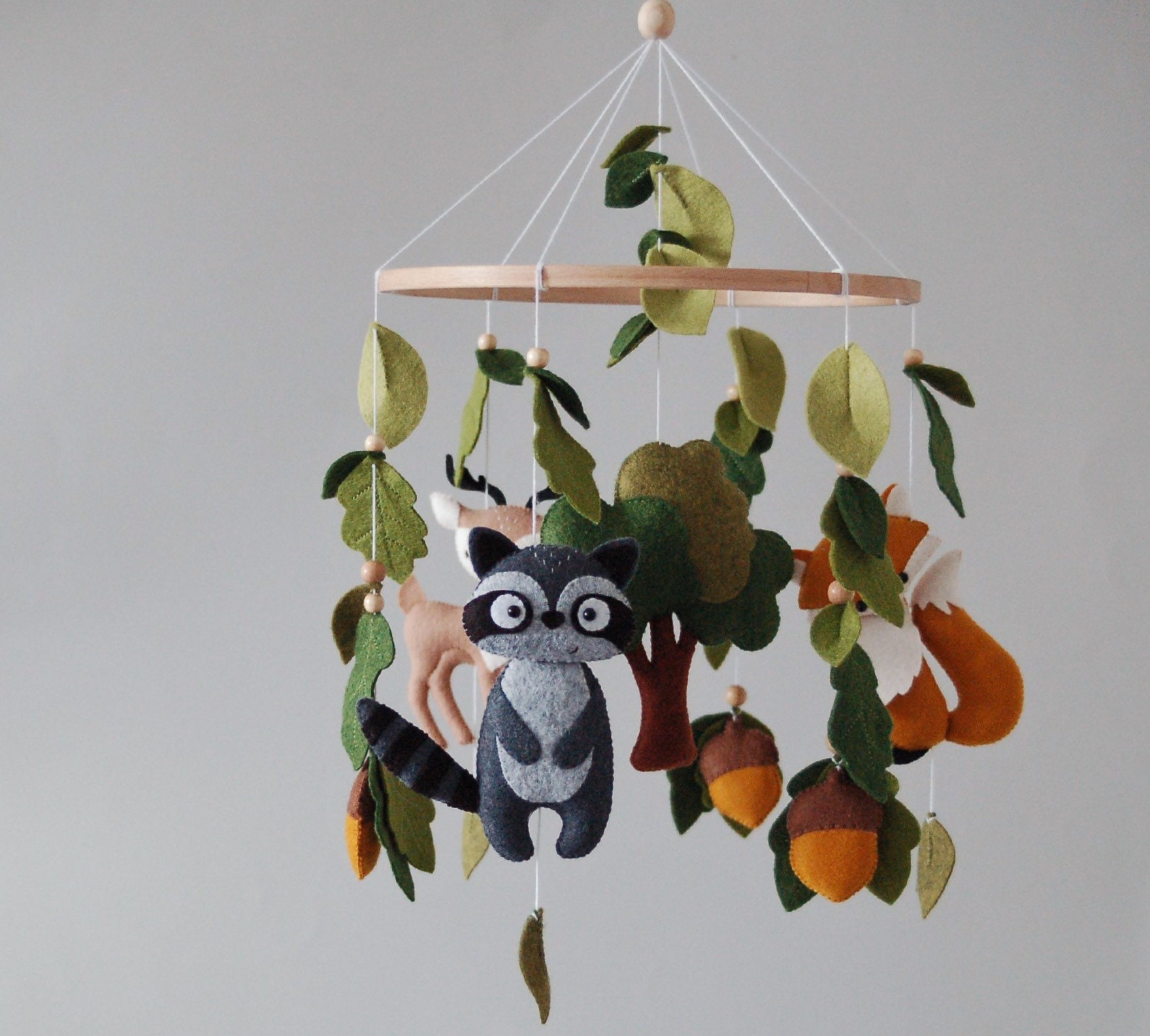 Woodland Baby Mobile Nursery Mobile Woodland Animals Crib | Etsy