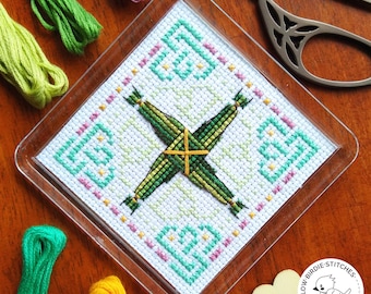 Saint Brigid's Cross Stitch Pattern PDF