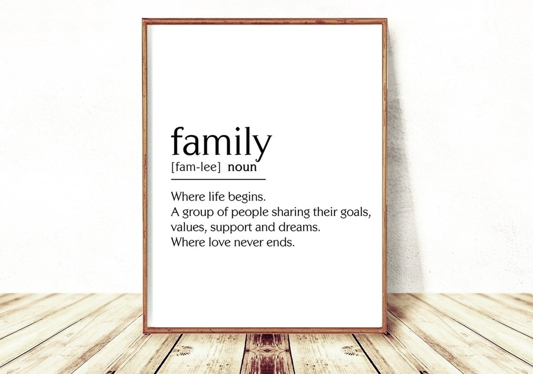 Family Definition Printable, Family Definition, Family Quotes, Family