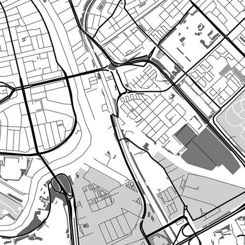 Amsterdam Print Amsterdam Map Printable Amsterdam Poster - Etsy