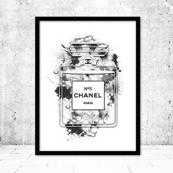 Chanel Perfume Print Perfume Poster Chanel Bottle Print | Etsy