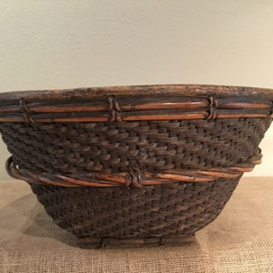 Large, Tribal, Ifugao, Rattan, Basket, Woven, Benaue, Philippines - 1940s-50s, Hand-crafted, Antique