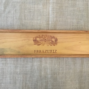 Artisanal Bread Tray made from wooden ERRAZURIZ Vineyard Wine Crate, Handmade, Tropical Reclaimed Wood