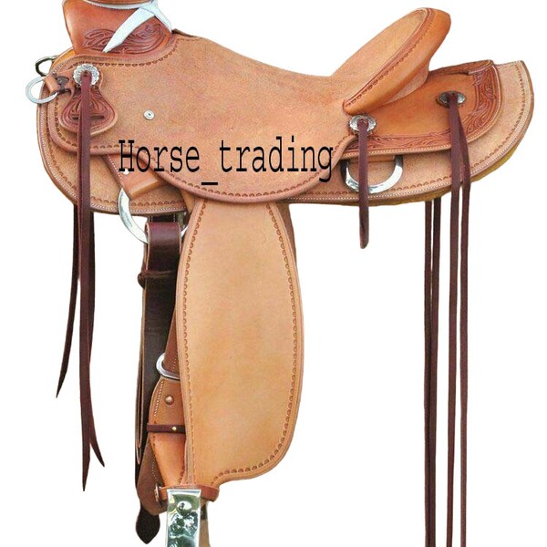 Selle d'équitation western Wade avec arçon en bois Selle d'équitation western Wade avec arçon en bois