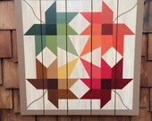 MAPLES Barn Quilt on Western Red Cedar