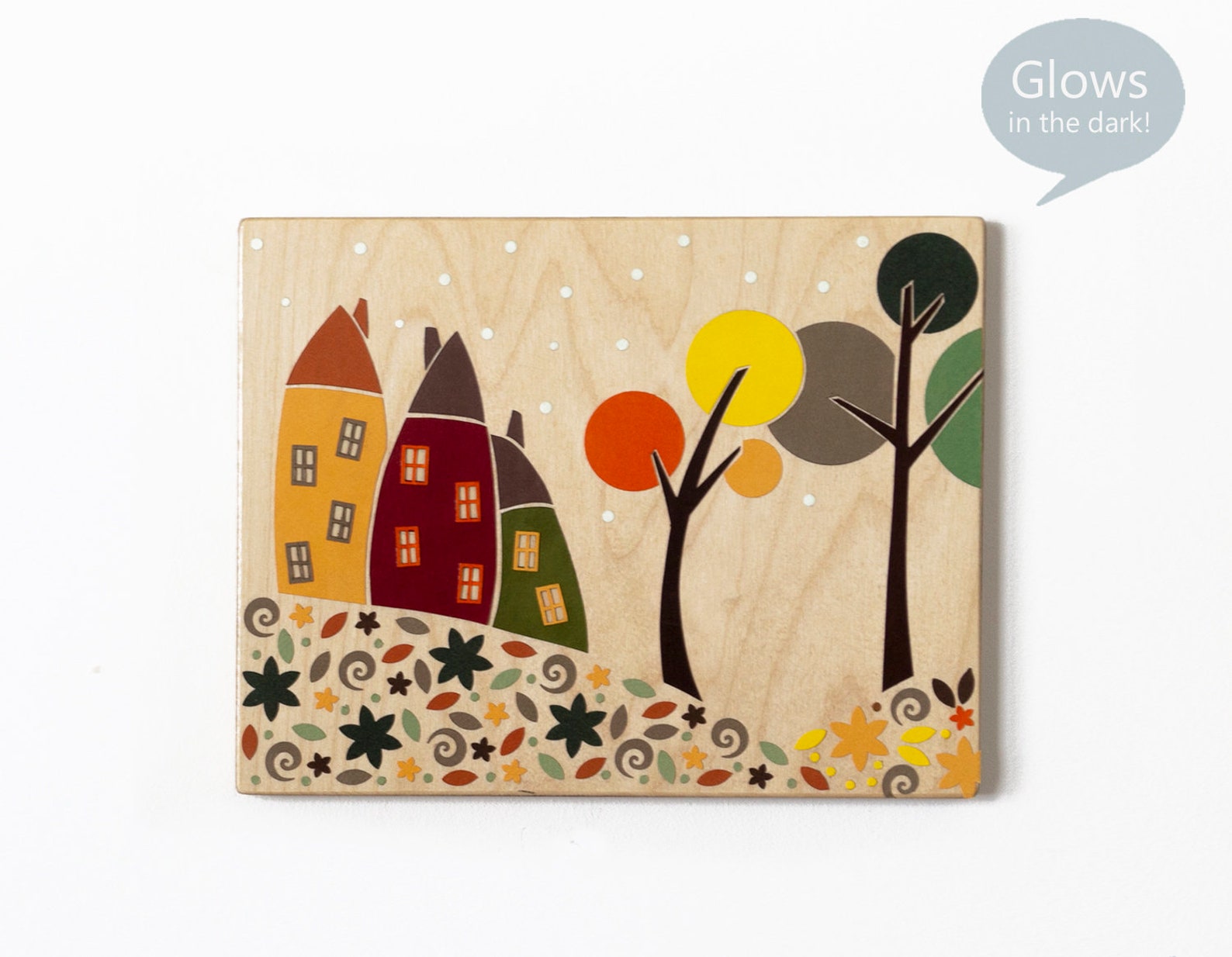 Whimsical Wall Art for Nursery Decor SET OF 2 Artworks Wooden Etsy