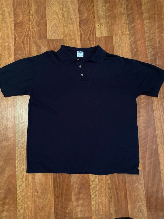 Polo Shirt Navy Blue | Etsy