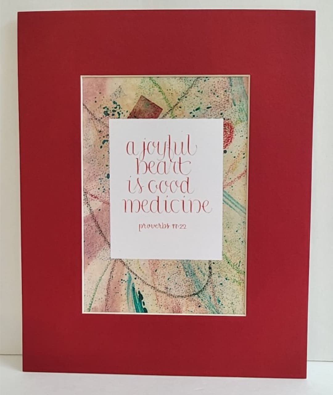 A Joyful Heart is Good Medicine Proverbs 1122 Christian Bible Verse