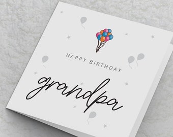 Birthday Card For Grandpa, Grandpa Birthday Card, Grandparents Birthday Cards, Grandpa Birthday Card, Happy Birthday Grandpa Card
