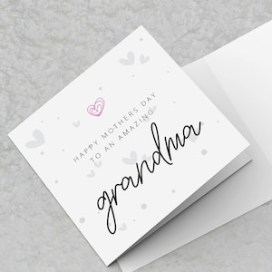 Mothers Day Card For Grandma - Happy Mothers Day to an amazing Grandma - Mothers Day Cards For Grandma Card for grandparent Mothers Day Card