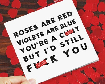 Roses Are Red Violets Are Blue Your Dong Is Massive I Want To Etsy