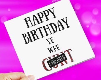 Happy Birthday Cunt - Etsy UK Happy Birthday Cunt - Etsy UK