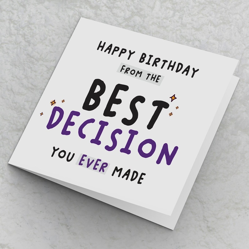 Husband Wife Birthday Card, Birthday Card for Husband, for Wife, for Other Half, Happy Birthday Card for spouse, partner, fiance, fiancee Bild 1